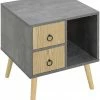 EUGAD Nachttisch (1-St), Nachtkommode mit 2 Schubladen und Ablagefach, Nachtschrank, Industrial-Design, Beistelltisch, Sideboard für Schlafzimmer, Wohnzimmer, einfach Aufbau 2 EUGAD Nachttisch (1-St), Nachtkommode mit 2 Schubladen und Ablagefach, Nachtschrank, Industrial-Design, Beistelltisch, Sideboard für Schlafzimmer, Wohnzimmer, einfach Aufbau -EUGAD Verkäufe 5f475225 215b 4d46 82cb be90dabf8835