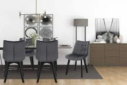 EUGAD Esszimmerstuhl (6 Stück), Wohnzimmerstuhl mit Rückenlehne, Polsterstuhl Küchenstuhl Weich Samt und Holz für ESS- und Wohnzimmer Schwarz Dunkelgrau, Dunkelgrün, Rosa 56 EUGAD Esszimmerstuhl (6 Stück), Wohnzimmerstuhl mit Rückenlehne, Polsterstuhl Küchenstuhl Weich Samt und Holz für ESS- und Wohnzimmer Schwarz Dunkelgrau, Dunkelgrün, Rosa -EUGAD Verkäufe 605521f3 56c0 407a 835e a6d54f57aedd