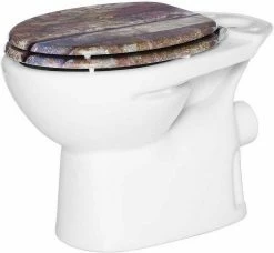 EUGAD WC-Sitz (1-St), Toilettensitz, WC Sitz mit Absenkautomatik, MDF, Holz, Softclose Scharnier Grüne Blätter, Holzfarbe, Lilie, Seestern, Seestern Am Strand, Seestern Sonnenuntergang, Stone, ‎Lila Blume und Stones -EUGAD Verkäufe 61860a99 6a43 58c7 bfc2 894f632ebd28