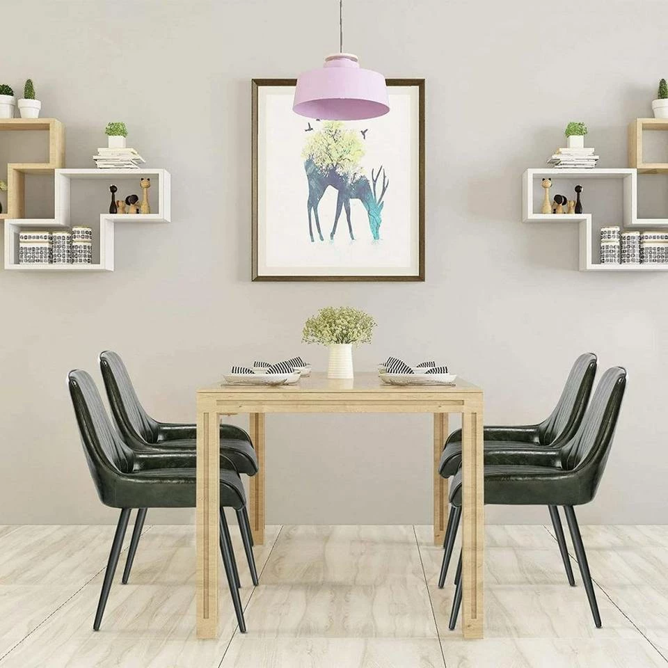 EUGAD Esszimmerstuhl, 2 Stücke Esszimmerstuhl Küchenstuhl Kunstleder Braun, Dunkelbraun, Dunkelgrün, Grau, Schwarz 32 EUGAD Esszimmerstuhl, 2 Stücke Esszimmerstuhl Küchenstuhl Kunstleder Braun, Dunkelbraun, Dunkelgrün, Grau, Schwarz – Bild 30