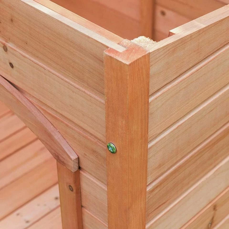 EUGAD Tierhaus, Hundehütte Hundehaus Massivholz draußen Wetterfest Aufklappbar Hellrot 103 x 66 x 71 cm 7 EUGAD Tierhaus, Hundehütte Hundehaus Massivholz draußen Wetterfest Aufklappbar Hellrot 103 x 66 x 71 cm – Bild 5