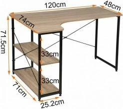 EUGAD Schreibtisch, Computertisch Büromöbel Couchtisch mit Ablage Holz Stahl Schwarz+Beigebraun Industrie-design 18 EUGAD Schreibtisch, Computertisch Büromöbel Couchtisch mit Ablage Holz Stahl Schwarz+Beigebraun Industrie-design -EUGAD Verkäufe 646647c5 68da 5b08 944e 6c221dd908f0
