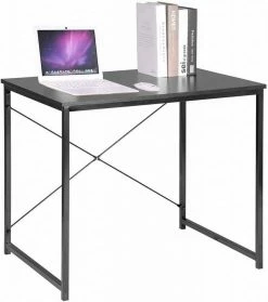 EUGAD Schreibtisch, Computertisch Esstisch Holz Stahl 80x60x70 cm Holz Vintage+schwarz Hell Eiche+schwarz, Hell Eiche+weiß, Marmor+schwarz -EUGAD Verkäufe 64a1c503 206b 5879 a31b a42bd2006ac2