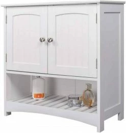 EUGAD Waschbeckenunterschrank Badschrank Unterschrank ohne Waschbecken Weiß