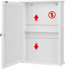 EUGAD Spiegelschrank Hängeschrank Badschrank aus Holz 42 x 58,5 x 12 cm weiß 13 EUGAD Spiegelschrank Hängeschrank Badschrank aus Holz 42 x 58,5 x 12 cm weiß -EUGAD Verkäufe 6525436f 31b5 5ccf a38b 7a97e68a8af8