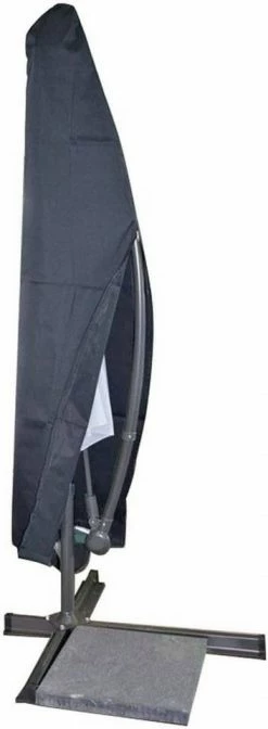 EUGAD Sonnenschirm-Schutzhülle, Gartenmöbel Schutzhülle Abdeckhaube für Sonnenschirm 265x40/100/70cm Gartenschirm Ampelschirm Gewebeplane Plane Hülle 600D Oxford Wasserdicht Antrazit