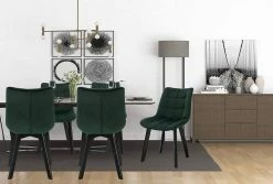 EUGAD Esszimmerstuhl (6 Stück), Wohnzimmerstuhl mit Rückenlehne, Polsterstuhl Küchenstuhl Weich Samt und Holz für ESS- und Wohnzimmer Schwarz Dunkelgrau, Dunkelgrün, Rosa 65 EUGAD Esszimmerstuhl (6 Stück), Wohnzimmerstuhl mit Rückenlehne, Polsterstuhl Küchenstuhl Weich Samt und Holz für ESS- und Wohnzimmer Schwarz Dunkelgrau, Dunkelgrün, Rosa -EUGAD Verkäufe 65c9e573 2c95 5a18 816b b906d3aba5ce