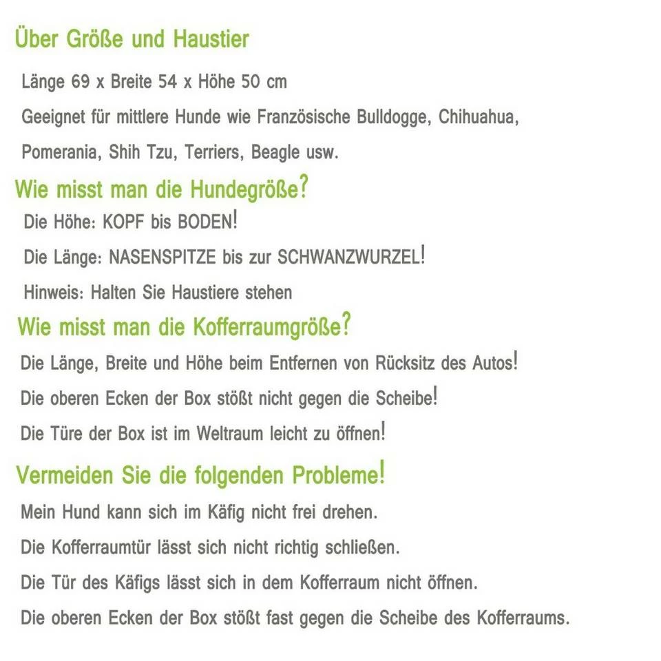 EUGAD Tierreisebox, Hundetransportbox Alu Hundebox Reisebox Autobox für kleine/mittlere Hunde Französische Bulldogge Beagle Terriers Dackel Shiba Inu 69 x 54 x 50 cm L Schwarz 6 EUGAD Tierreisebox, Hundetransportbox Alu Hundebox Reisebox Autobox für kleine/mittlere Hunde Französische Bulldogge Beagle Terriers Dackel Shiba Inu 69 x 54 x 50 cm L Schwarz – Bild 4