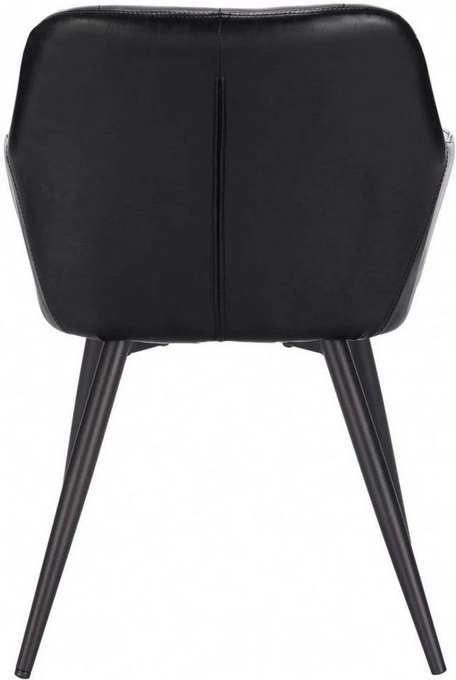 EUGAD Esszimmerstuhl, 6er-Set Esszimmerstuhl aus Kunstleder Metallbeine Schwarz Dunkelbraun 7 EUGAD Esszimmerstuhl, 6er-Set Esszimmerstuhl aus Kunstleder Metallbeine Schwarz Dunkelbraun – Bild 5