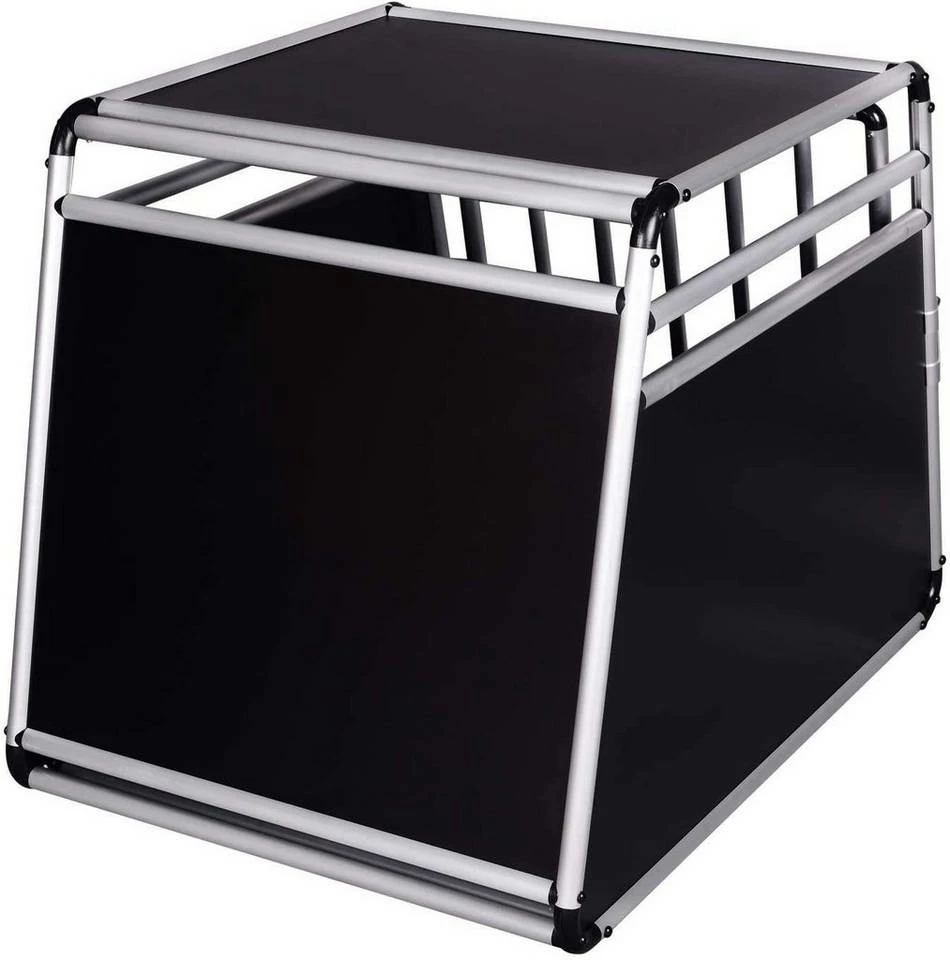 EUGAD Tierreisebox, Hundetransportbox Alu Hundebox Reisebox Autobox für kleine/mittlere Hunde Französische Bulldogge Beagle Terriers Dackel Shiba Inu 69 x 54 x 50 cm L Schwarz 7 EUGAD Tierreisebox, Hundetransportbox Alu Hundebox Reisebox Autobox für kleine/mittlere Hunde Französische Bulldogge Beagle Terriers Dackel Shiba Inu 69 x 54 x 50 cm L Schwarz – Bild 5