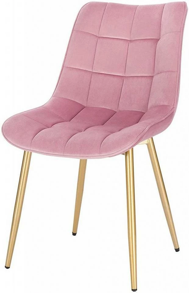 EUGAD Esszimmerstuhl, 4er-Set Küchenstühle Wohnzimmerstuhl mit Rückenlehne, Samt Sitzfläche, Gold Beine Grau Dunkelgrün, Rosa, Schwarz 35 EUGAD Esszimmerstuhl, 4er-Set Küchenstühle Wohnzimmerstuhl mit Rückenlehne, Samt Sitzfläche, Gold Beine Grau Dunkelgrün, Rosa, Schwarz – Bild 33