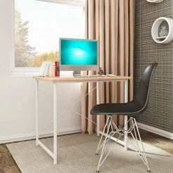 EUGAD Schreibtisch, Computertisch Esstisch Holz Stahl 80x60x70 cm Holz Vintage+schwarz Hell Eiche+schwarz, Hell Eiche+weiß, Marmor+schwarz -EUGAD Verkäufe 6b0fd413 53cc 512e a461 4cd6619559d7