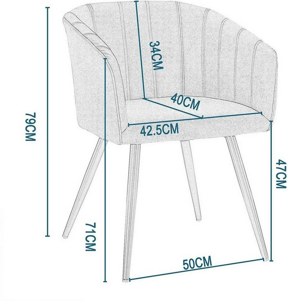 EUGAD Esszimmerstuhl, mit Rückenlehne Samt Gestell aus Stahl,Gold Beine Dunkelgrün Dunkelgrau, Dunkelgrün, Rosa, Schwarz 14 EUGAD Esszimmerstuhl, mit Rückenlehne Samt Gestell aus Stahl,Gold Beine Dunkelgrün Dunkelgrau, Dunkelgrün, Rosa, Schwarz – Bild 12