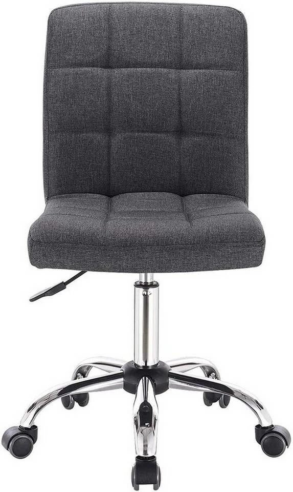 EUGAD Schreibtischstuhl, Bürohocker Schreibtischstuhl Rollhocker drehbar höhenverstellbar Stoffbezug Metall Dunkelgrau, Hellgrau 13 EUGAD Schreibtischstuhl, Bürohocker Schreibtischstuhl Rollhocker drehbar höhenverstellbar Stoffbezug Metall Dunkelgrau, Hellgrau – Bild 11