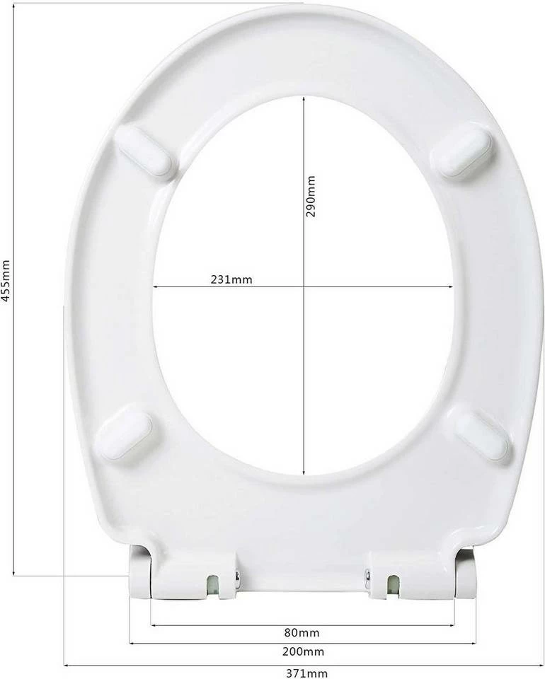 EUGAD WC-Sitz, Toilettendeckel mit Absenkautomatik Meeresboden 5 EUGAD WC-Sitz, Toilettendeckel mit Absenkautomatik Meeresboden – Bild 3