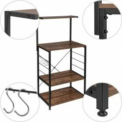 EUGAD Küchenregal, Standregal Bäckerregal mit 4 S-Haken, Industrie-Design, Vintage 12 EUGAD Küchenregal, Standregal Bäckerregal mit 4 S-Haken, Industrie-Design, Vintage -EUGAD Verkäufe 6d772185 ad9a 5fb5 a869 1cba577d211c