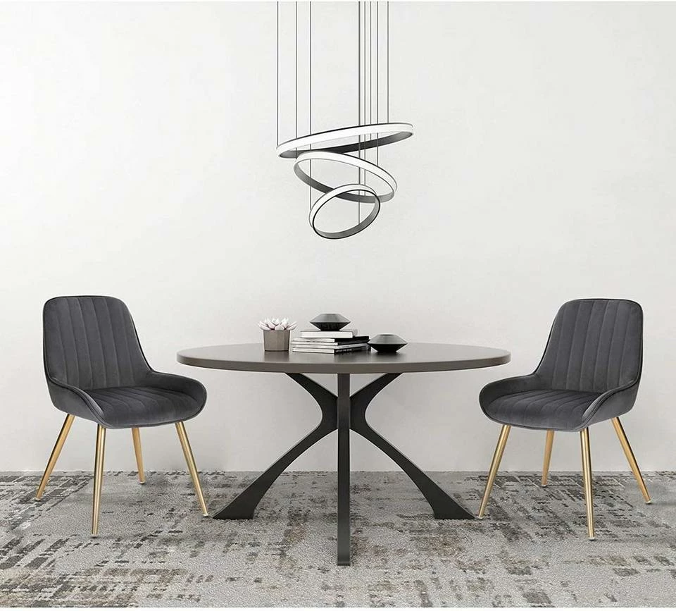 EUGAD Esszimmerstuhl (2 Stück), Küchenstuhl Wohnzimmerstuhl Sitzfläche aus Samt mit Metallbeine,Stuhl für Esszimmer Wohnzimmer Küche, Hellgrau Bordeaux, Dunkelgrau, Dunkelgrün, Rosa 17 EUGAD Esszimmerstuhl (2 Stück), Küchenstuhl Wohnzimmerstuhl Sitzfläche aus Samt mit Metallbeine,Stuhl für Esszimmer Wohnzimmer Küche, Hellgrau Bordeaux, Dunkelgrau, Dunkelgrün, Rosa – Bild 15