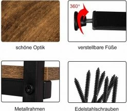 EUGAD Schreibtisch, Computertisch Büromöbel Couchtisch mit Ablage Holz Stahl Schwarz+Beigebraun Industrie-design 29 EUGAD Schreibtisch, Computertisch Büromöbel Couchtisch mit Ablage Holz Stahl Schwarz+Beigebraun Industrie-design -EUGAD Verkäufe 6dca7357 60a1 5f60 b3b8 1e2920e779a4