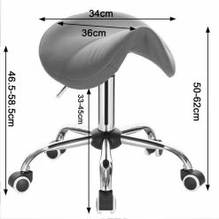 EUGAD Drehstuhl (1 Stück), Sattelhocker gepolstert höhenverstellbar aus Kunstleder Grau Schwarz, Weiß -EUGAD Verkäufe 6e470a78 7fac 5092 afaa 0f268551cf4b