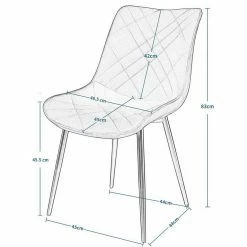 EUGAD Esszimmerstuhl (2 Stück), Küchenstuhl, Polsterstuhl Stuhl,Wohnzimmerstuhl ohne Armlehne, Metallbeine, Samt, Hellgrau Dunkelgrau, Schwarz 44 EUGAD Esszimmerstuhl (2 Stück), Küchenstuhl, Polsterstuhl Stuhl,Wohnzimmerstuhl ohne Armlehne, Metallbeine, Samt, Hellgrau Dunkelgrau, Schwarz -EUGAD Verkäufe 6ecb1bfd 65be 421d a599 e625a55eaa62