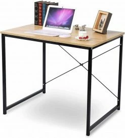 EUGAD Schreibtisch, Computertisch Esstisch Holz Stahl 80x60x70 cm Holz Vintage+schwarz Hell Eiche+schwarz, Hell Eiche+weiß, Marmor+schwarz -EUGAD Verkäufe 6f5373fb fa94 5338 b268 8ffb34a6a920