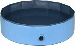 EUGAD Planschbecken, Hundepool Swimmingpool für Hunde Katzen blau