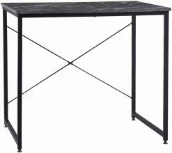 EUGAD Schreibtisch, Computertisch Esstisch Holz Stahl 80x60x70 cm Holz Vintage+schwarz Hell Eiche+schwarz, Hell Eiche+weiß, Marmor+schwarz -EUGAD Verkäufe 708c5291 8990 5be5 9e58 932d1f437607