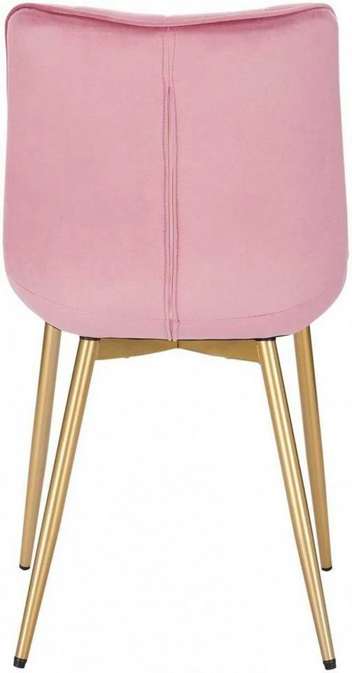 EUGAD Esszimmerstuhl, 4er-Set Küchenstühle Wohnzimmerstuhl mit Rückenlehne, Samt Sitzfläche, Gold Beine Grau Dunkelgrün, Rosa, Schwarz 33 EUGAD Esszimmerstuhl, 4er-Set Küchenstühle Wohnzimmerstuhl mit Rückenlehne, Samt Sitzfläche, Gold Beine Grau Dunkelgrün, Rosa, Schwarz – Bild 31