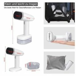EUGAD Dampfbürste, Dampfglätter Reise-Dampfbügeleisen Steamer Kleidung Handbügeleisen mit Selbstreinigungsfunktion Reisebügeleisen mit Dampfbürste 250 ml 1600 W für Haushalt Urlaub Dienstreise -EUGAD Verkäufe 717604dc 9a56 48ab b070 801752b73434