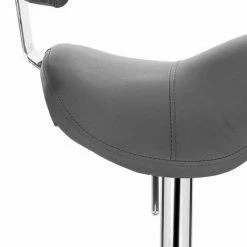 EUGAD Arbeitshocker (1er-Set), Sattelhocker mit Rückenlehne gepolstert höhenverstellbar aus Kunstleder Schwarz Grau, Weiß -EUGAD Verkäufe 72510f8d 386c 5b6f bd98 d29fa55e994d