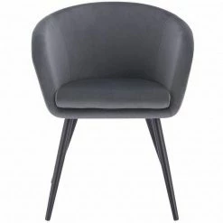 EUGAD Esszimmerstuhl, mit Armlehne, Retro Design, Samt, Metall Dunkelgrau Hellgrau, Schwarz 24 EUGAD Esszimmerstuhl, mit Armlehne, Retro Design, Samt, Metall Dunkelgrau Hellgrau, Schwarz -EUGAD Verkäufe 72747049 0a37 5241 bbe9 6073caa992f9