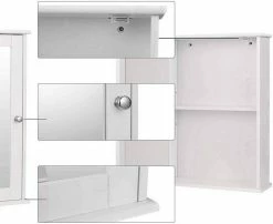 EUGAD Spiegelschrank Hängeschrank Badschrank aus Holz 42 x 58,5 x 12 cm weiß 12 EUGAD Spiegelschrank Hängeschrank Badschrank aus Holz 42 x 58,5 x 12 cm weiß -EUGAD Verkäufe 770335f7 49c3 5839 a575 8c1ef855e15c