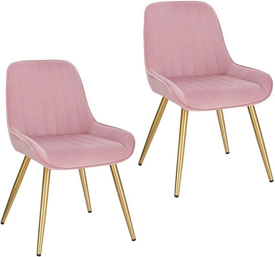 EUGAD Esszimmerstuhl (2 Stück), Küchenstuhl Wohnzimmerstuhl Sitzfläche aus Samt mit Metallbeine,Stuhl für Esszimmer Wohnzimmer Küche, Hellgrau Bordeaux, Dunkelgrau, Dunkelgrün, Rosa 32 EUGAD Esszimmerstuhl (2 Stück), Küchenstuhl Wohnzimmerstuhl Sitzfläche aus Samt mit Metallbeine,Stuhl für Esszimmer Wohnzimmer Küche, Hellgrau Bordeaux, Dunkelgrau, Dunkelgrün, Rosa – Bild 30