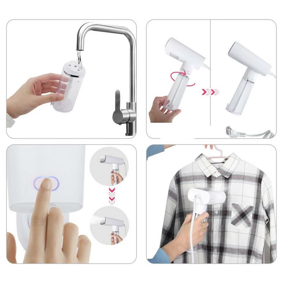 EUGAD Dampfbürste, Dampfglätter Reisebügeleisen Dampfbügeleisen Steamer Kleidung Handbügeleisen mit Dampfbürste 150 ml 1000 W für Haushalt Urlaub Dienstreise 5 EUGAD Dampfbürste, Dampfglätter Reisebügeleisen Dampfbügeleisen Steamer Kleidung Handbügeleisen mit Dampfbürste 150 ml 1000 W für Haushalt Urlaub Dienstreise – Bild 4