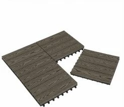 EUGAD WPC-Fliesen, WPC Fliesen Klickfliesen in Holzoptik 11 Stücke für 1m² Grau Anthrazit, Braun, Coffee, Hellgrau -EUGAD Verkäufe 793c8dde 890d 5c38 bf66 57a6581a36f3