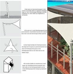 EUGAD Sonnensegel »0211ZYF«, Sonnenschutz Terrasse HDPE Dreieckig Creme -EUGAD Verkäufe 798644fb 2fb9 58f6 893b 9fe3efe0c366