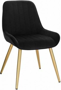 EUGAD Esszimmerstuhl, 4 Stücke Retro Küchenstuhl Sitzfläche aus Samt mit Metallbeine Dunkelgrün Bordeaux, Dunkelgrau, Dunkelgr&uuml;n, Hellgrau, Rosa, Schwarz -EUGAD Verkäufe 799f6838 a889 55f6 9e71 128749e18ff7