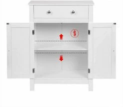 EUGAD Badkommode, Badezimmerschrank, 2 Türen, 1 Schubkasten, mit verstellbare Regalebene, MDF, Weiß 15 EUGAD Badkommode, Badezimmerschrank, 2 Türen, 1 Schubkasten, mit verstellbare Regalebene, MDF, Weiß -EUGAD Verkäufe 79bbdf36 e9c0 5913 af15 c0f43e4ab545