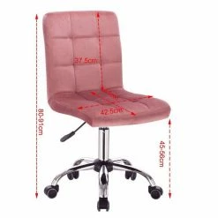 EUGAD Schreibtischstuhl, Arbeitshocker Bürohocker Samt Metall, 360° drehbar, Rosa Hellgrau 18 EUGAD Schreibtischstuhl, Arbeitshocker Bürohocker Samt Metall, 360° drehbar, Rosa Hellgrau -EUGAD Verkäufe 7a144a0f 9a74 59c3 88b6 db053977ee42