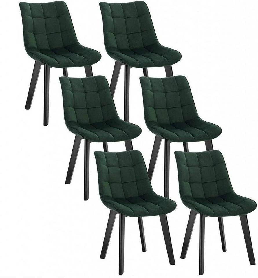 EUGAD Esszimmerstuhl (6 Stück), Wohnzimmerstuhl mit Rückenlehne, Polsterstuhl Küchenstuhl Weich Samt und Holz für ESS- und Wohnzimmer Schwarz Dunkelgrau, Dunkelgrün, Rosa 29 EUGAD Esszimmerstuhl (6 Stück), Wohnzimmerstuhl mit Rückenlehne, Polsterstuhl Küchenstuhl Weich Samt und Holz für ESS- und Wohnzimmer Schwarz Dunkelgrau, Dunkelgrün, Rosa – Bild 28