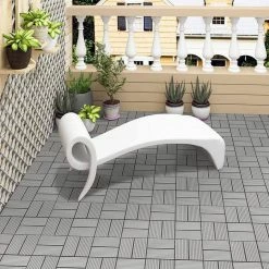 EUGAD WPC-Fliesen, 22 Stück WPC Terrassenfliesen Klickfliesen 30x30cm Coffee Anthrazit, Dunkelgrau, Hellgrau -EUGAD Verkäufe 7ab3368d 2df6 50f8 bedb 3d898d9a28cc