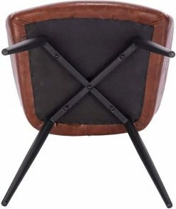 EUGAD Esszimmerstuhl, aus Kunstleder mit Armlehnen und Rückenlehne Gestell aus Metall Schwarz Braun, Dunkelbraun, Dunkelgrau -EUGAD Verkäufe 7b81d888 2533 5ff2 9fe3 544f28481102