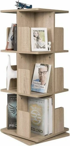 EUGAD Bücherregal, Raumteiler Standregal mit 3 Ebenen, 360° frei drehbar, MDF, Natur 13 EUGAD Bücherregal, Raumteiler Standregal mit 3 Ebenen, 360° frei drehbar, MDF, Natur -EUGAD Verkäufe 7cf2c35e bebb 5b25 861d be446026bc95