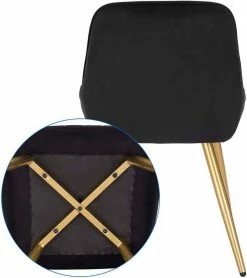 EUGAD Esszimmerstuhl, 4 Stücke Retro Küchenstuhl Sitzfläche aus Samt mit Metallbeine Dunkelgrün Bordeaux, Dunkelgrau, Dunkelgr&uuml;n, Hellgrau, Rosa, Schwarz -EUGAD Verkäufe 7d4fc7e5 ffbd 5102 b795 046256b232b5