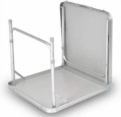 EUGAD Campingtisch, zusammenklappbar Pickniktisch, höhenverstellbar 120x60x55-62-70cm, Tischplatte aus MDF, Grau Eiche, Schwarz, Weiß -EUGAD Verkäufe 7d62f4b9 6745 5cef 96ef 9db83e4ed511