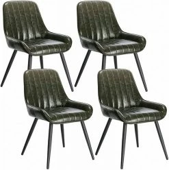 EUGAD Esszimmerstuhl, 4 Stücke Retro Küchenstuhl Sitzfläche aus PU mit Metallbeine Schwarz Braun, Dunkelbraun, Dunkelgrün, Grau 65 EUGAD Esszimmerstuhl, 4 Stücke Retro Küchenstuhl Sitzfläche aus PU mit Metallbeine Schwarz Braun, Dunkelbraun, Dunkelgrün, Grau -EUGAD Verkäufe 7dfb8369 9c70 53c0 a5ad 901cf91fa08e