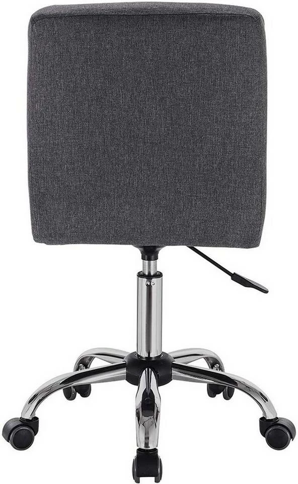 EUGAD Schreibtischstuhl, Bürohocker Schreibtischstuhl Rollhocker drehbar höhenverstellbar Stoffbezug Metall Dunkelgrau, Hellgrau 15 EUGAD Schreibtischstuhl, Bürohocker Schreibtischstuhl Rollhocker drehbar höhenverstellbar Stoffbezug Metall Dunkelgrau, Hellgrau – Bild 13