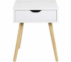 EUGAD Nachttisch, 2er-Set Beistelltisch mit Schublade Nachtkommode, Holzbeine MDF, Weiß -EUGAD Verkäufe 8070329e f741 5a63 956a 16c32104ba16