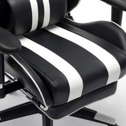 EUGAD Gaming-Stuhl (1 Stück), mit Fußstütze Racing Stuhl Drehstuhl Bürostuhl Schreibtischstuhl PC Stuhl mit Wippfunktion Höhenverstellbar Kunstleder Weiß Grau, Rot, Weiß -EUGAD Verkäufe 81673c23 d34b 47cd a0e8 9c36e51d928d