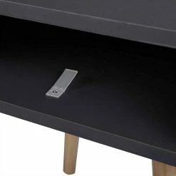 EUGAD Nachttisch, Beistelltisch mit Schublade Nachtkommode, Holzbeine MDF, Grau Weiß -EUGAD Verkäufe 8173835e 4720 5ba3 a42b 12cd0fca490f